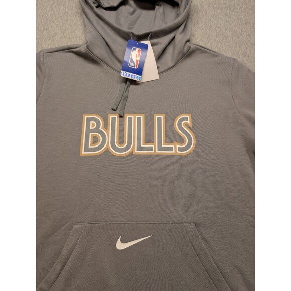 Chicago Bulls Nike City Edition Essential Club Pullover Hoodie Large Women's - Picture 3 of 8